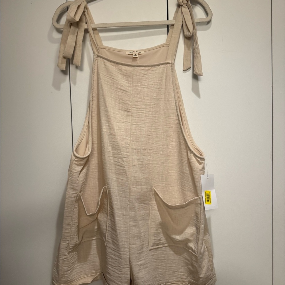 Moa Moa Cream Jumpsuit with Pockets